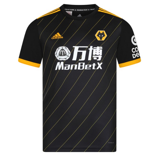 Trikot Wolves Auswarts 2019-20 Schwarz Fussballtrikots Günstig